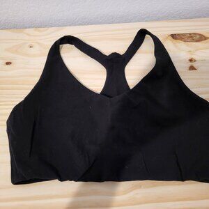 FLX travel/leisure black racerback sports bra